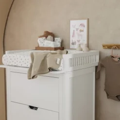 Meyco Aankleedkussenhoes Print - Jersey - Branches - Sand - 50 x 70 cm Outlet