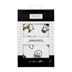 Meyco Animal Swaddle Inbakerdoek 0-3 Mnd Discount