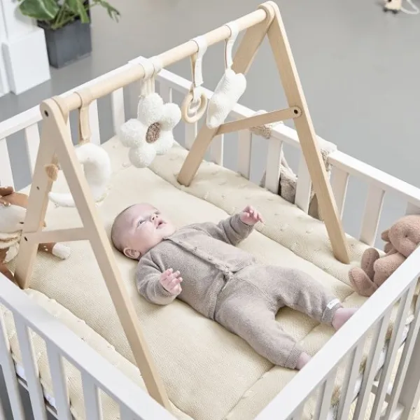 Meyco Baby Knots Boxkleed - 77 x 97 cm - Soft Sand New