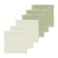 Meyco Baby Popcorn Monddoekjes - 6 Stuks - 30 x 30 cm - Naturel/Soft Sand Sale