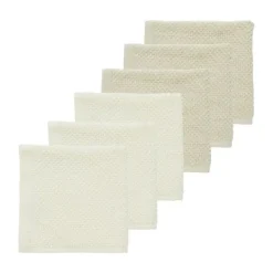 Meyco Baby Popcorn Monddoekjes - 6 Stuks - 30 x 30 cm - Naturel/Soft Sand Sale