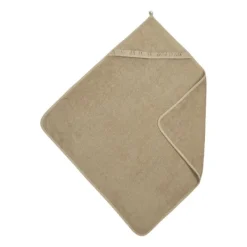 Meyco Baby Ruffle Badcape - 80x80cm/Badstof - Greige Taupe