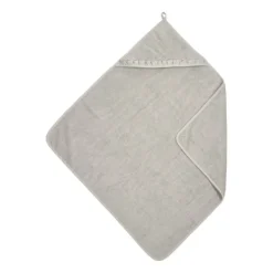 Meyco Baby Ruffle Badcape - 80x80cm/Badstof - Greige Taupe