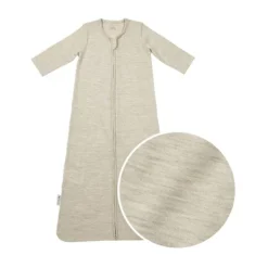 Meyco Baby Slaapzak - Studio - 70 cm - Merinowol - Sand Melange Zand Outlet