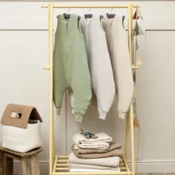 Meyco Baby Slaapzak Jumper Winter Hydrofiel Uni - Pre-Washed Olive Green - 92 cm Outlet