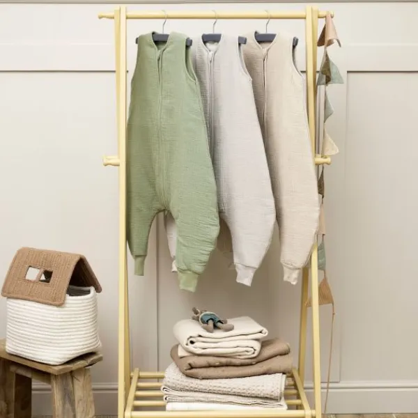 Meyco Baby Slaapzak Jumper Winter Hydrofiel Uni - Pre-Washed Olive Green - 92 cm Outlet