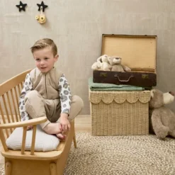 Meyco Baby Slaapzak Jumper Winter Hydrofiel Uni Pre-Washed Sand 104 cm Best