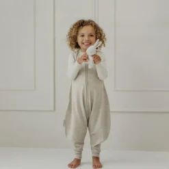 Meyco Baby Slaapzak Jumper - Studio - Merinowol Sand Melange - 92 cm Zand Outlet