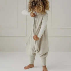 Meyco Baby Slaapzak Jumper - Studio - Merinowol Sand Melange - 92 cm Zand Outlet