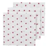 Meyco Baby Sweet Heart Hydrofiele Doeken - 70 x 70 cm - 3-Pack - Red Discount