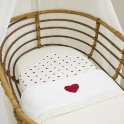 Meyco Baby Sweet Heart Hydrofiele Doeken - 70 x 70 cm - 3-Pack - Red Discount