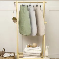 Meyco Baby Uni Baby Slaapzak Gevoerd - 110cm Pre-Washed Hydrofiel - Sand Sale