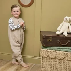 Meyco Baby Uni baby winter slaapoverall jumper - pre-washed hydrofiel - sand - 92cm Sale