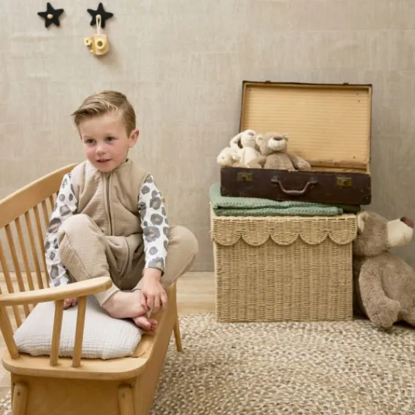 Meyco Baby Uni baby winter slaapoverall jumper - pre-washed hydrofiel - sand - 92cm Sale