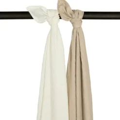 Meyco Baby Uni Inbakerdoek - 2 Stuks - Soft Sand/Greige Hot