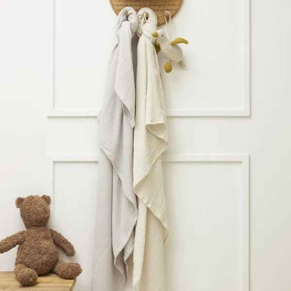 Meyco Baby Uni Inbakerdoek - 2 Stuks - Soft Sand/Greige Hot