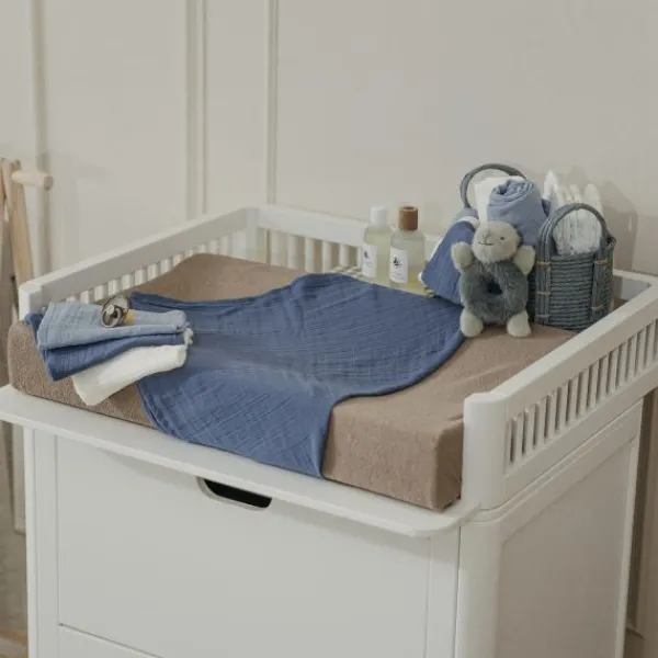 Meyco Baby Uni Inbakerdoek - 2 Stuks - Soft Sand/Greige Hot