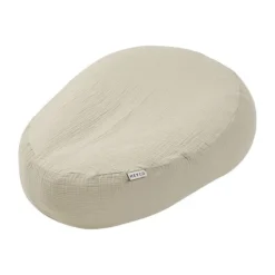 Meyco Baby Uni Relaxhoes Voedingskussen - Pre-Washed Hydrofiel - Soft Olive Outlet