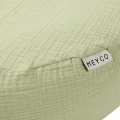 Meyco Baby Uni Relaxhoes Voedingskussen - Pre-Washed Hydrofiel - Soft Olive Outlet
