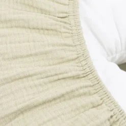 Meyco Baby Uni Relaxhoes Voedingskussen - Pre-Washed Hydrofiel - Soft Olive Outlet