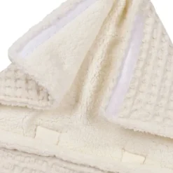 Meyco Baby Wafel Teddy voetenzak - nature - 40x82cm Best