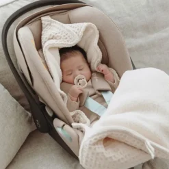 Meyco Baby Wafel Teddy voetenzak - nature - 40x82cm Best