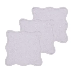 Meyco Baby Wavy Monddoekjes - 3 Stuks - 30 x 30 cm - Badstof - Soft Lavender