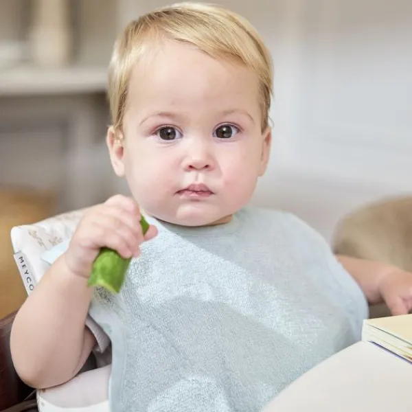 Meyco Baby Wavy Slab Met Klittenband - 2 Stuks - Badstof - Soft Lavender Online