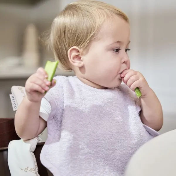 Meyco Baby Wavy Slab Met Klittenband - 2 Stuks - Badstof - Soft Lavender Online