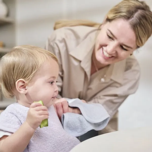 Meyco Baby Wavy Slab Met Klittenband - 2 Stuks - Badstof - Soft Lavender Online