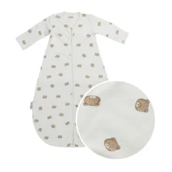 Meyco Bear Slaapzak met vaste mouw rond - 80 cm - Jersey Sale