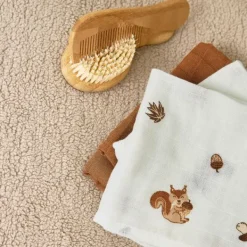 Meyco Forest Animals Monddoek - 3 Stuks - Toffee Hot