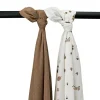 Meyco Forest Animals Swaddle - 2 Stuks - Toffee Online