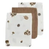 Meyco Forest Animals Washandjes - 3 Stuks - Toffee Best