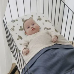 Meyco Gebreide Jacquard Flannel Deken - Pure - 100x150 cm - Pure Indigo Outlet