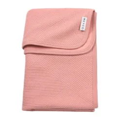 Meyco Gebreide Jacquard Flannel Deken - Pure - 100x150 cm - Pure Indigo Outlet