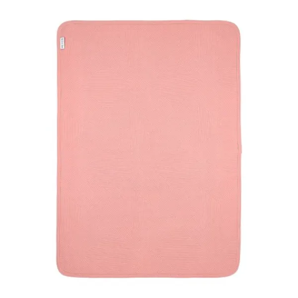 Meyco Gebreide Jacquard Flannel Deken - Pure - 100x150 cm - Pure Indigo Outlet