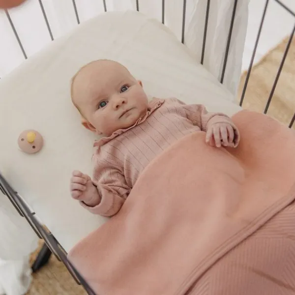 Meyco Gebreide Jacquard Flannel Deken - Pure - 100x150 cm - Pure Indigo Outlet