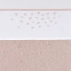 Meyco Hearts Wieglaken - 75 x 100 cm - Soft Pink New