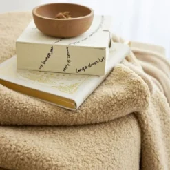 Meyco Home Bouclé Deken 130 x 170 cm Toffee New