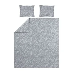 Meyco Home Dekbedovertrek Zebra Grey 200 x 200 / 220 cm