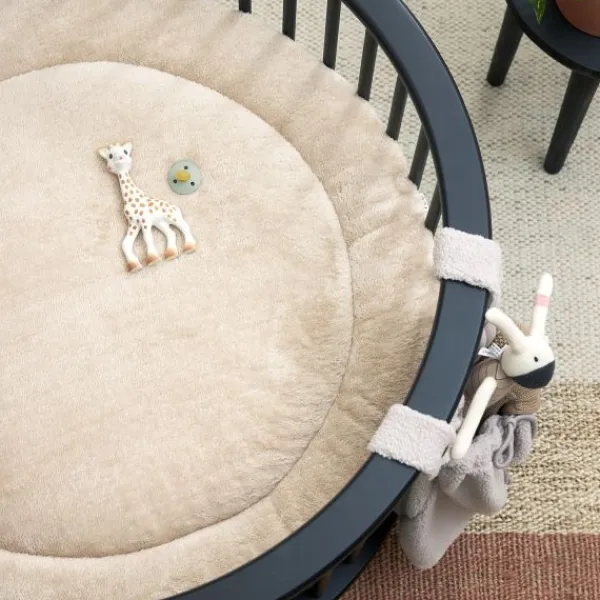 Meyco Knit Basic Boxkleed - Rond - Sand Melange Grijs Best