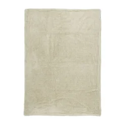 Meyco Knit Basic Fleece Ledikantdeken 100 x 150 cm Sand Melange Hot