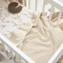 Meyco Ledikantdeken Knots - 100 x 150 cm - Soft Sand Discount