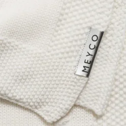 Meyco Ledikantdeken Knots Offwhite 100 x 150 cm Best