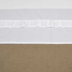 Meyco Ledikantlaken - Ruffle - White Clearance