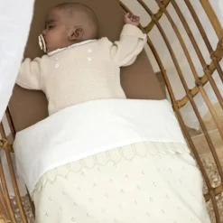 Meyco Ledikantlaken Uni - Offwhite - 100 x 150 cm Hot