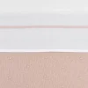 Meyco Ledikantlaken Wit Met Bies 100 x 150 cm Soft Pink