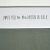 Meyco Love You To The Moon & Back Wieglaken Forest Green Best