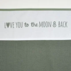 Meyco Love You To The Moon & Back Wieglaken Forest Green Best
